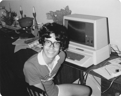 Sitting at my first computer